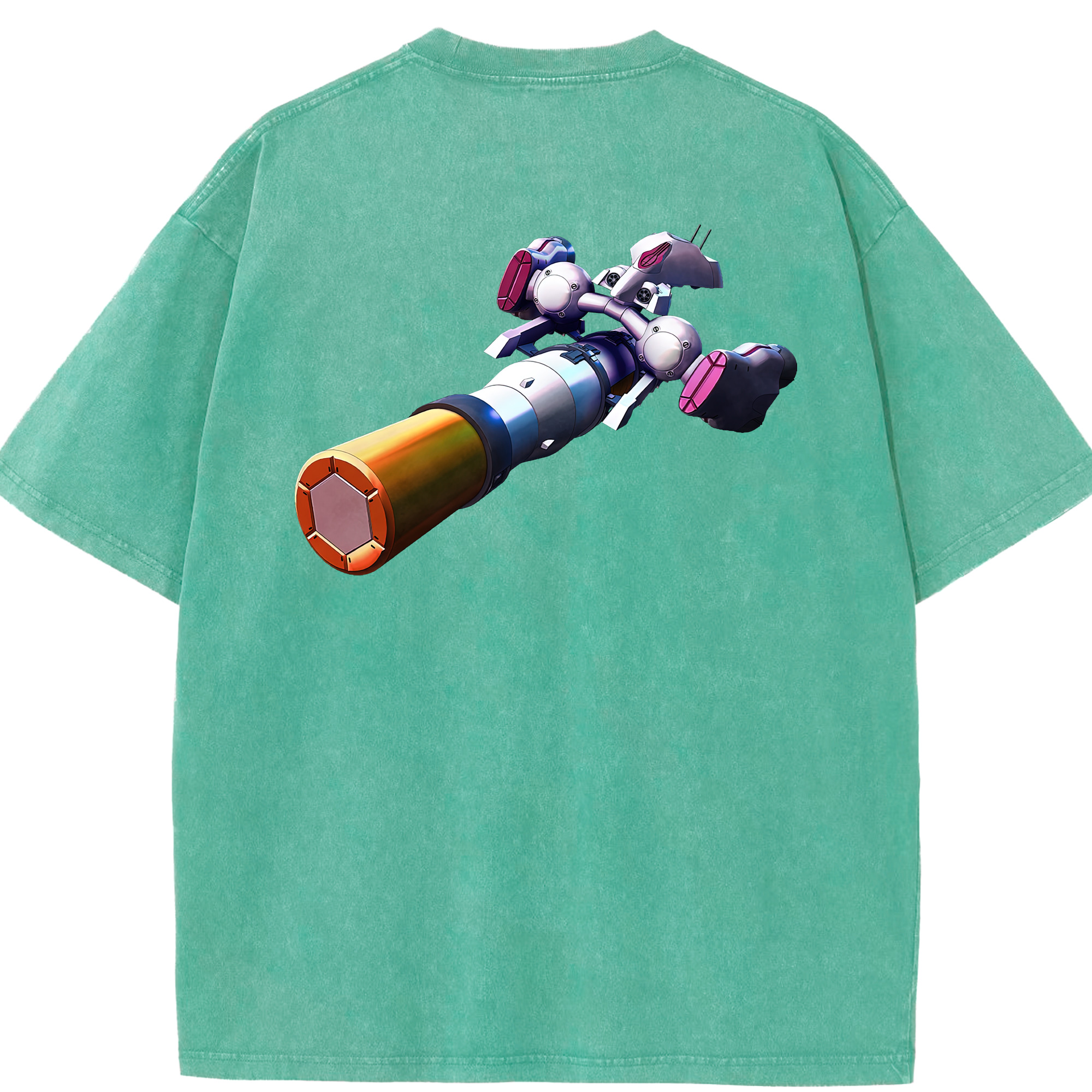 （画像用） 機動戦士ガンダム Mobile Suit Gundam 綿100% ヴィンテージ風 半袖Tシャツ（背面プリント）